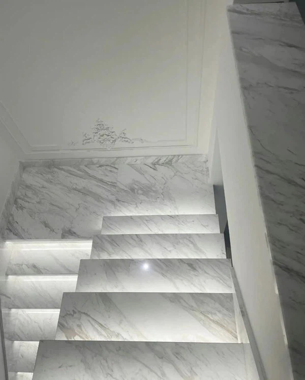 White Marble for Staircase
